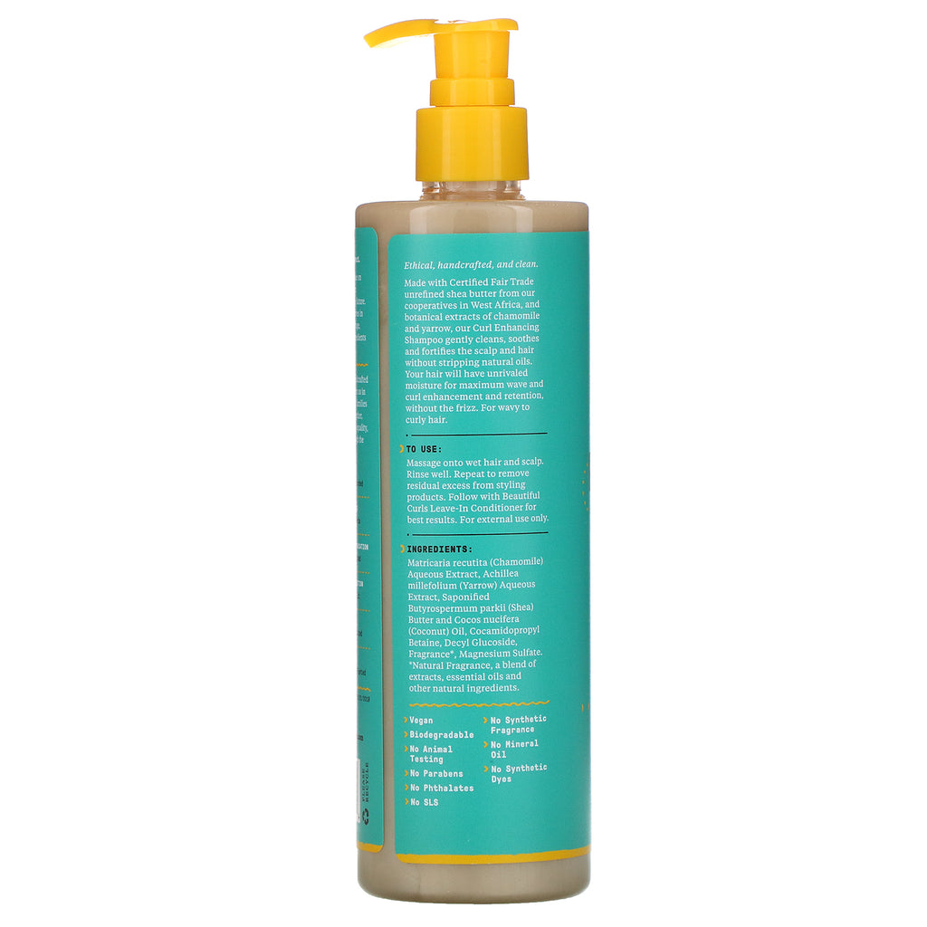 Alaffia, smukke krøller, krølleforbedrende shampoo, bølget til krøllet, uraffineret sheasmør, 12 fl oz (354 ml)