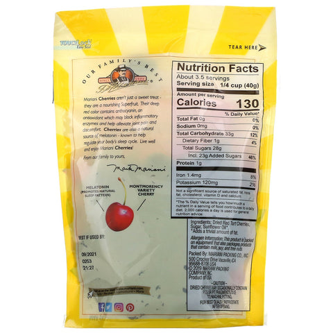 Mariani frutos secos, cerezas premium, 5 oz (142 g)