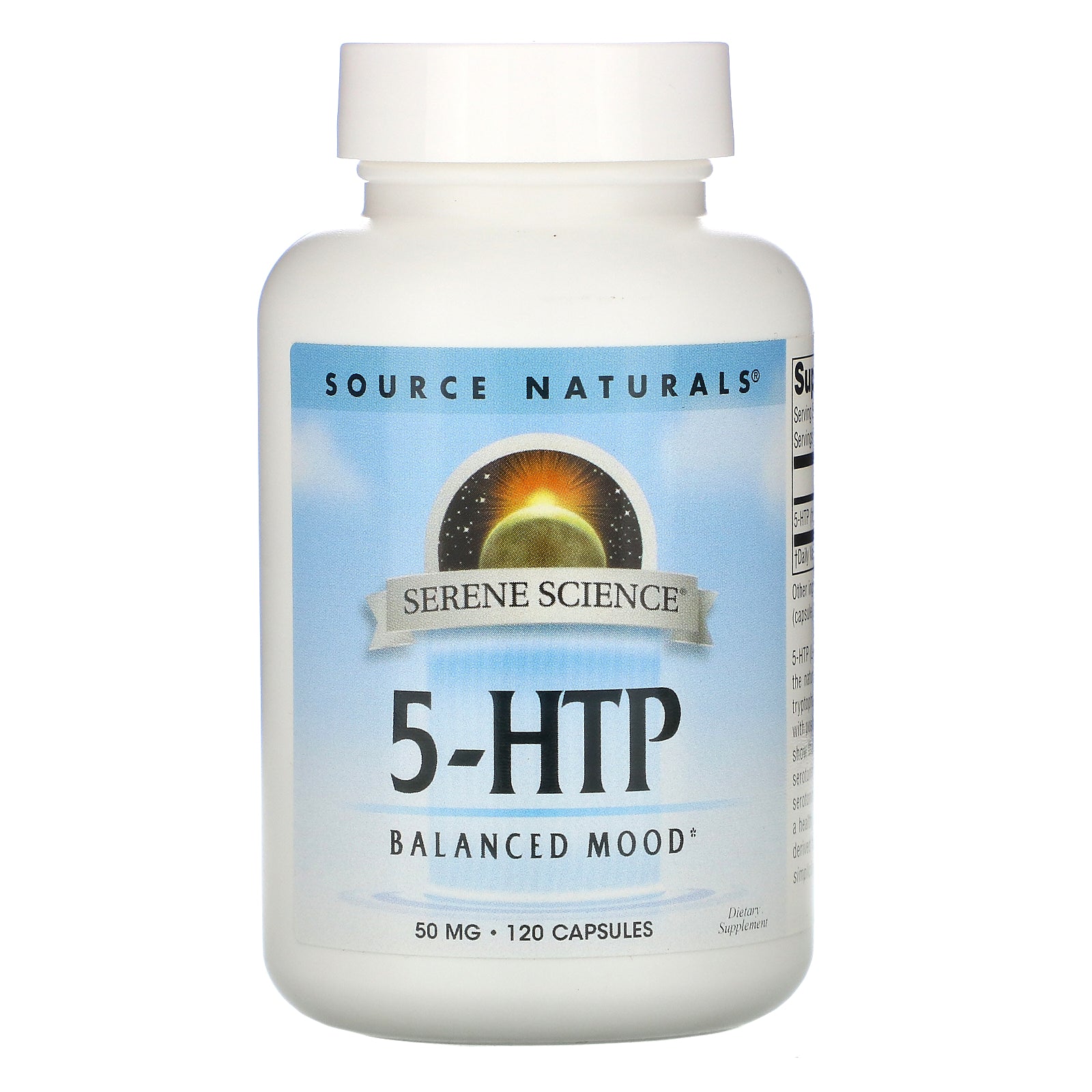 Source Naturals, 5-HTP, 50 mg, 120 Capsules