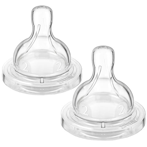 Philips Avent, Slow Flow Anti-Colic Nipples, 1 + Months, 2 Pack