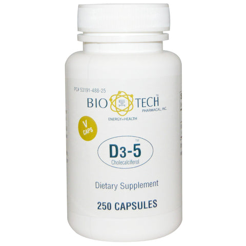 Bio Tech Pharmacal, D3-5 Cholecalciferol, 250 Capsules