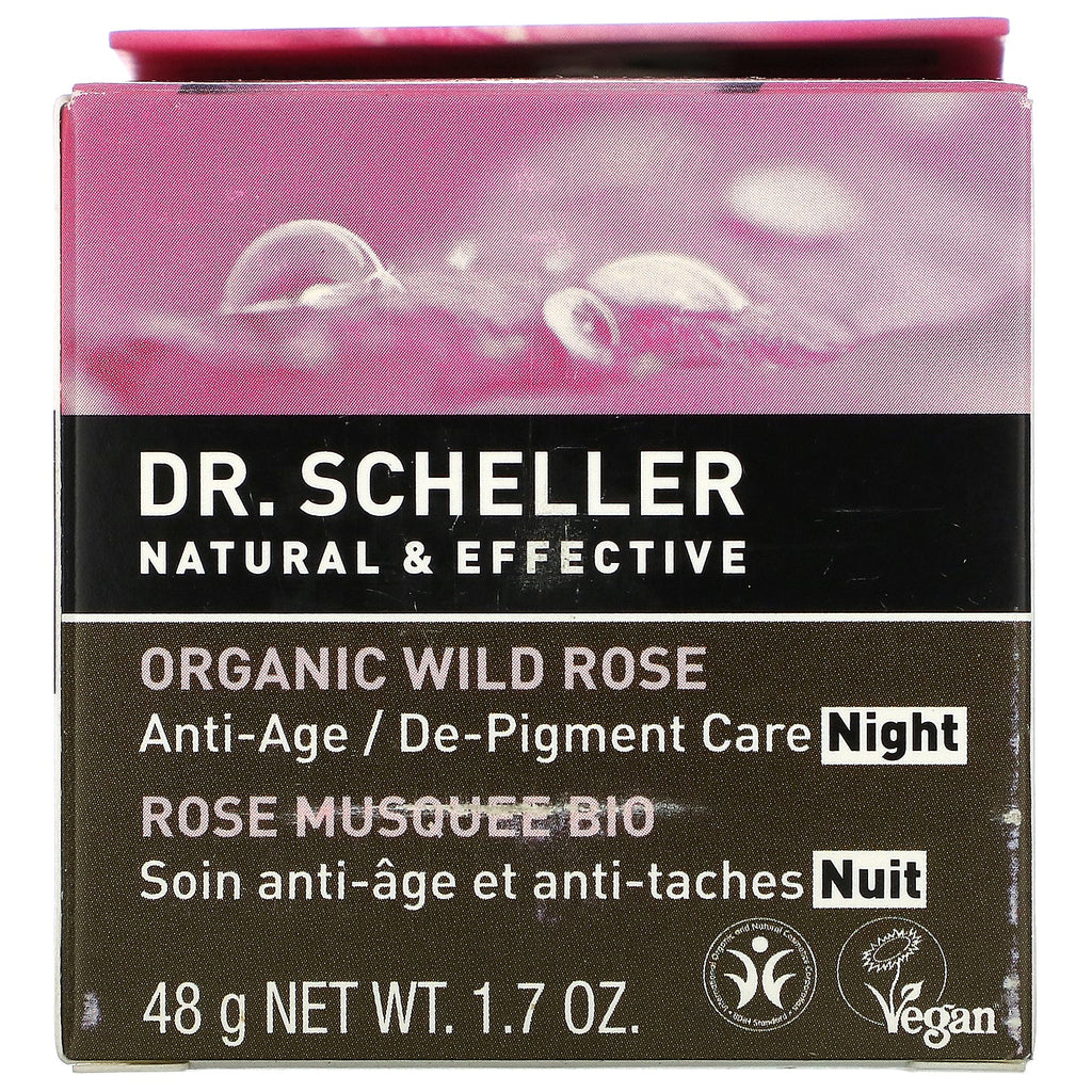 Dr. Scheller, Cuidado antiedad/despigmentante, Noche, Rosa silvestre, 48 g (1,7 oz)