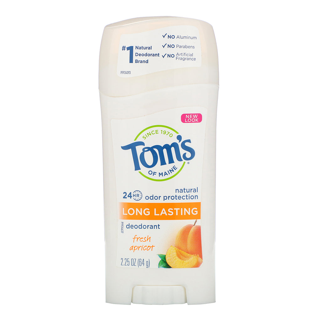 Tom's of Maine, Natural Long Lasting Deodorant, Fresh Apricot, 2.25 oz (64 g)