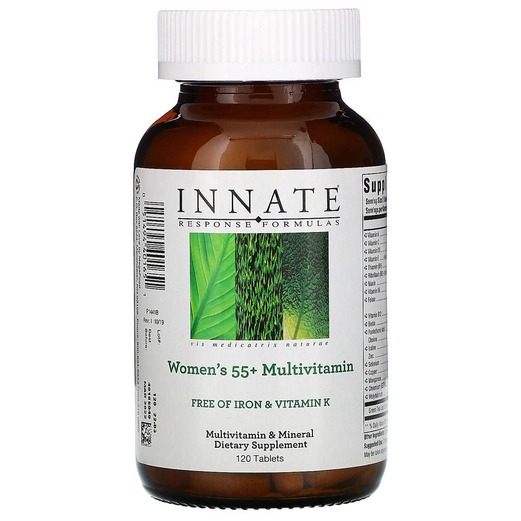 Innate Response Formulas, Women's 55+ Multivitamin, Free of Iron & Vitamin K, 120 Tablets