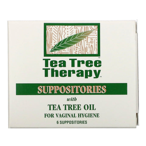 Tea Tree Therapy, Suppositories with Tea Tree Oil for Vaginal Hygiene, 6 Suppositories