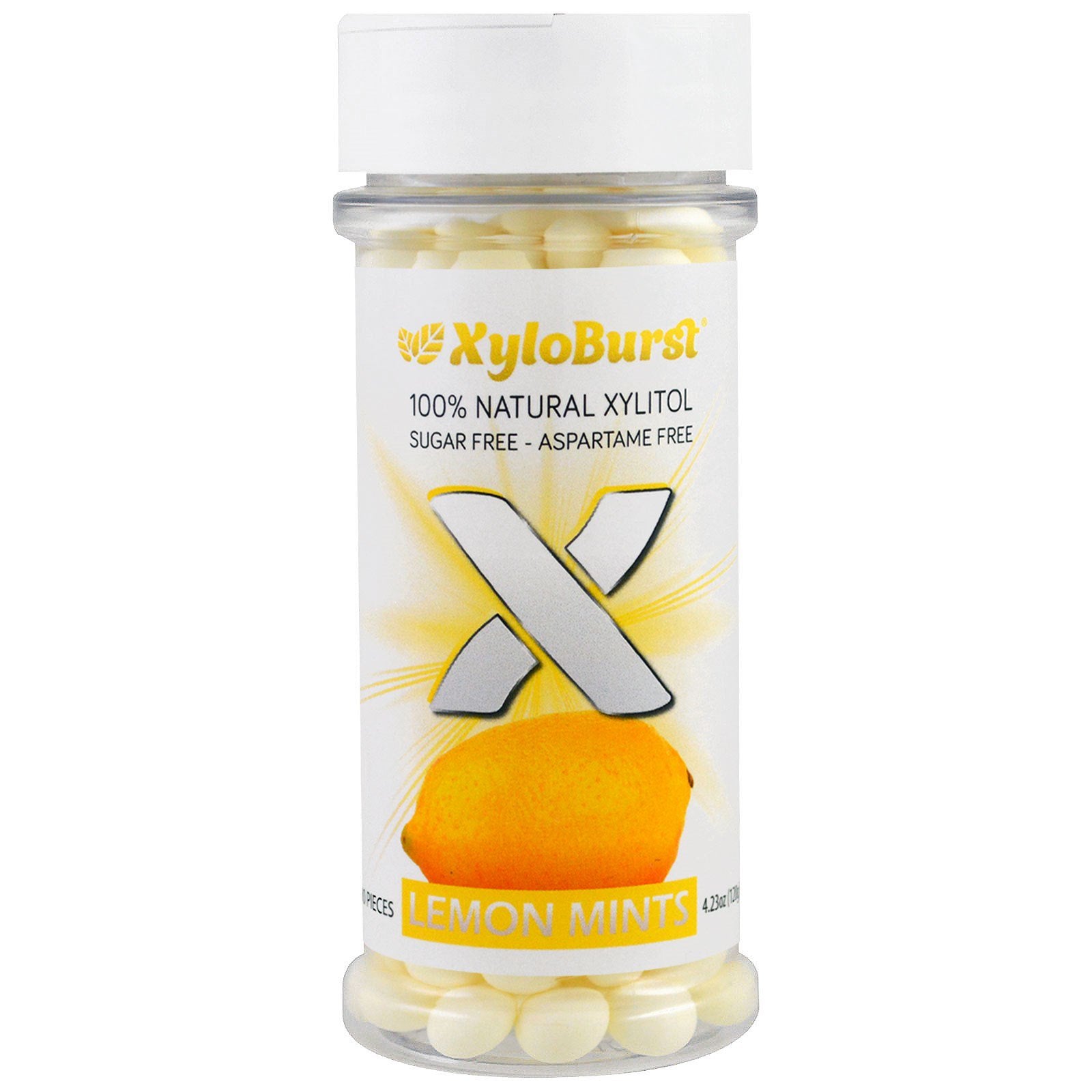 Xyloburst, Lemon Mints , 200 Pieces, 4.23 oz (120 g)