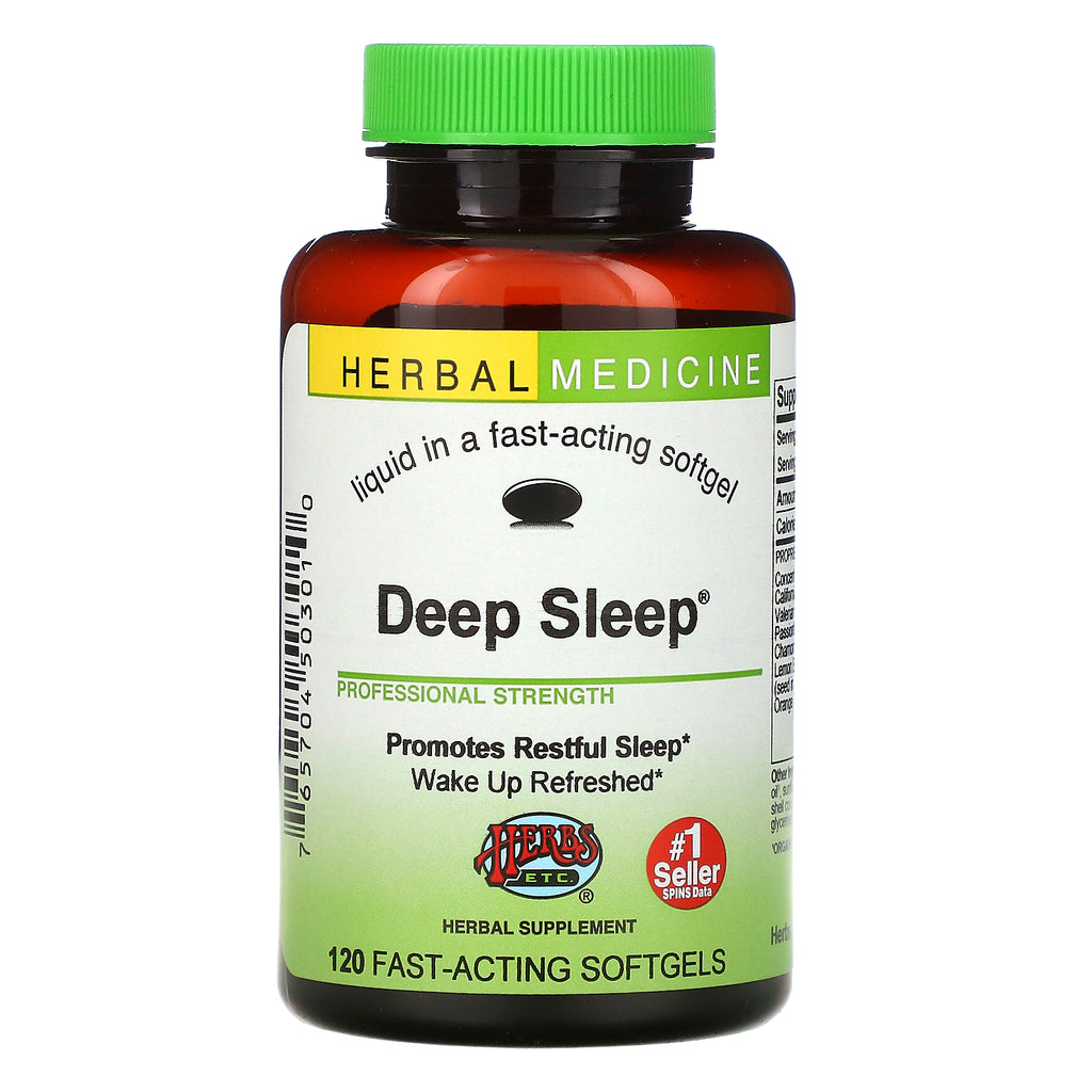 Herbs Etc., Deep Sleep, 120 Fast-Acting Softgels