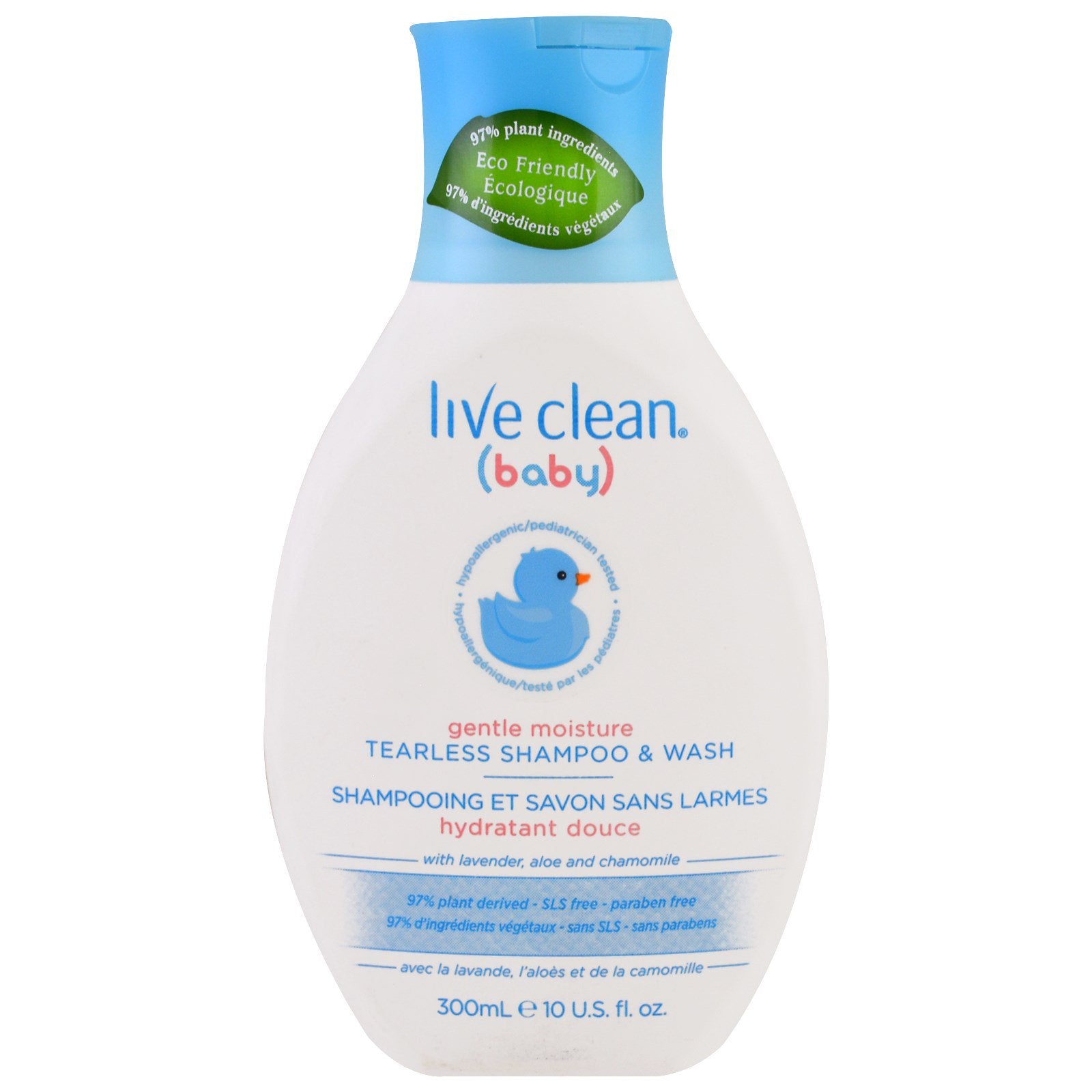 Live Clean, Baby, Gentle Moisture, Tearless Shampoo & Wash, 10 fl oz. (300 ml)