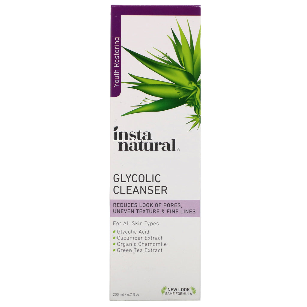 InstaNatural, Glycolic Cleanser, 6,7 fl oz (200 ml)
