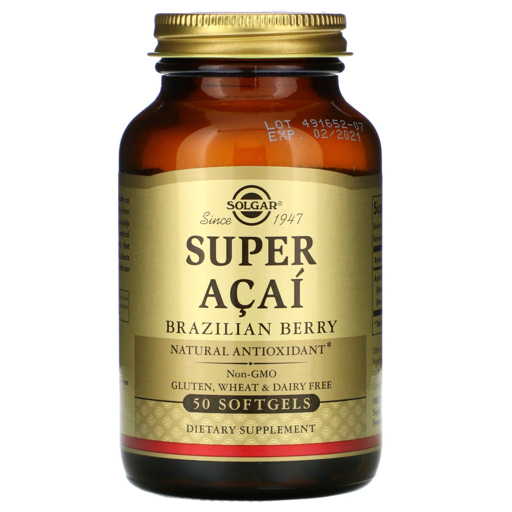 Solgar, Super Acai, Brazilian Berry, 50 Softgels