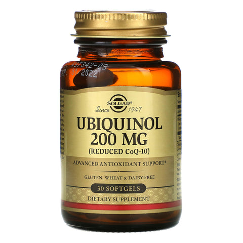 Solgar, Ubiquinol (Reduced CoQ10), 200 mg, 30 Softgels