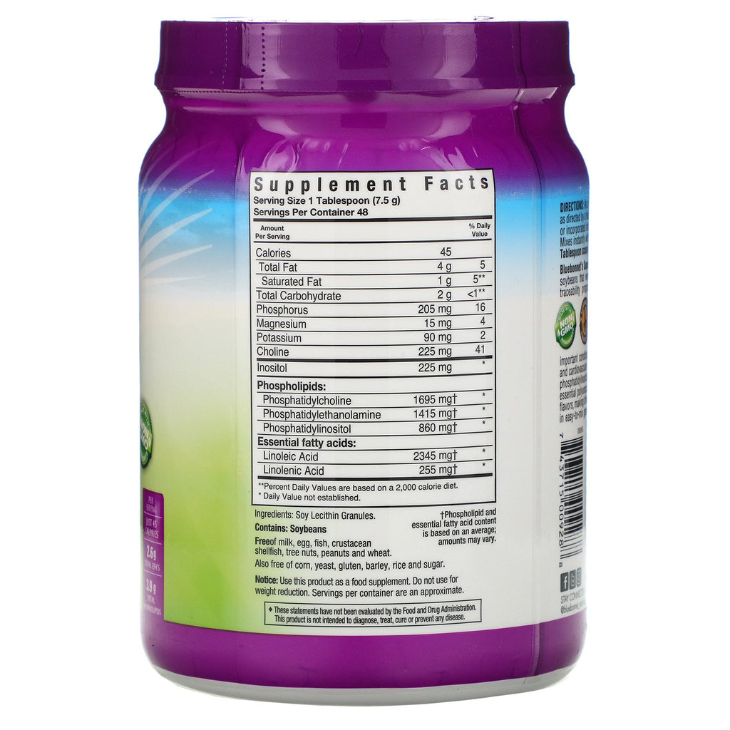 Bluebonnet Nutrition, Super Earth, gránulos de lecitina, 12,7 oz (360 g)