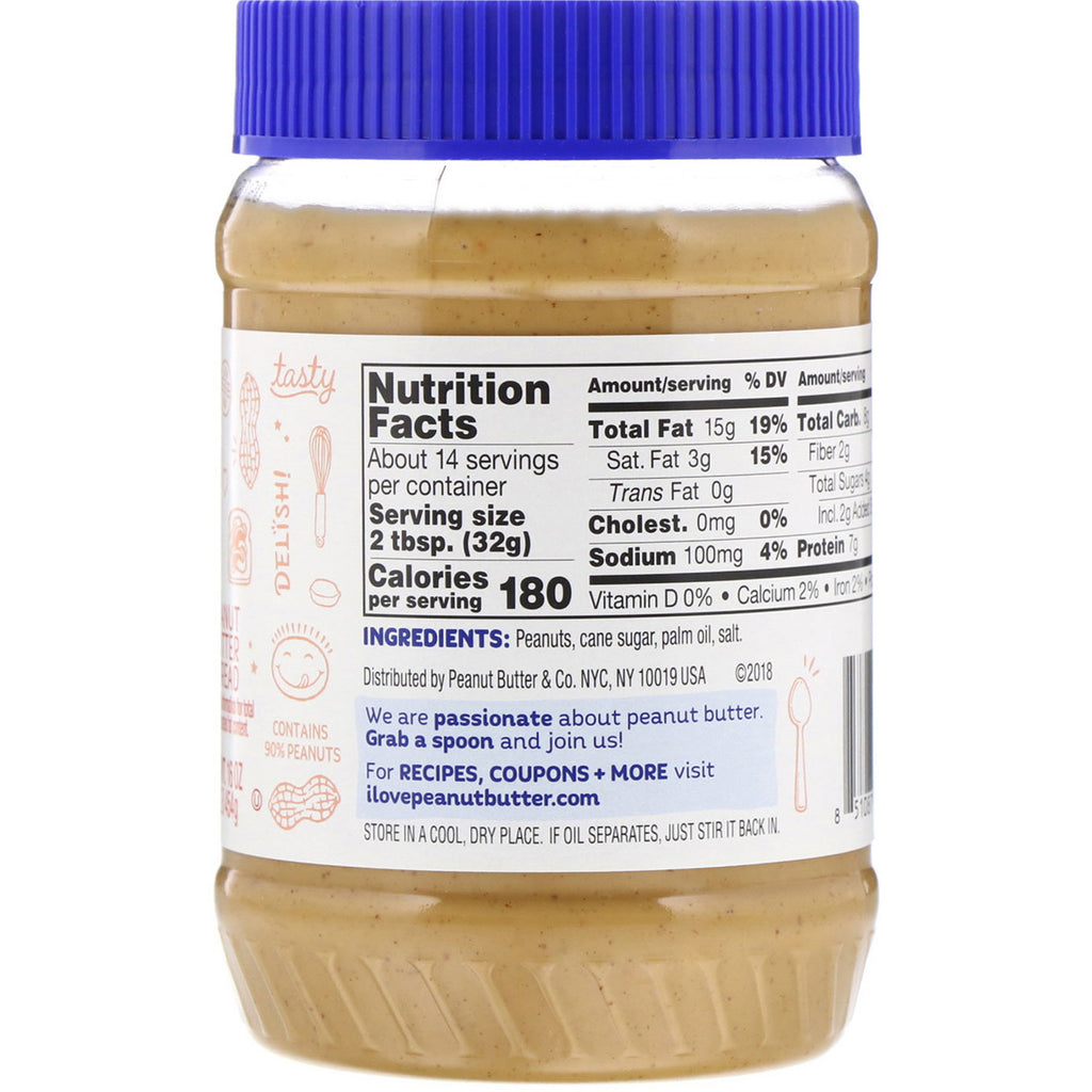 Peanut Butter & Co., Crunch Time, Peanut Butter Spread, 16 oz (454 g)