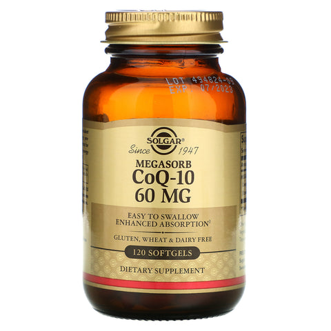 Solgar, Megasorb CoQ-10, 60 mg, 120 Softgels