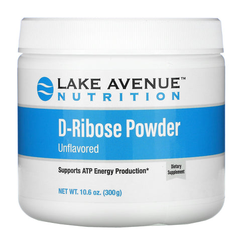 Lake Avenue Nutrition, D-Ribose Powder, Unflavored, 10.6 oz (300 g)