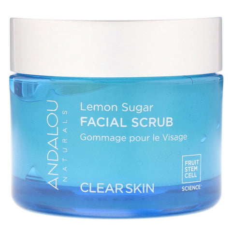 Andalou Naturals, Facial Scrub, Lemon Sugar, Clarifying, 1.7 oz (50 g)