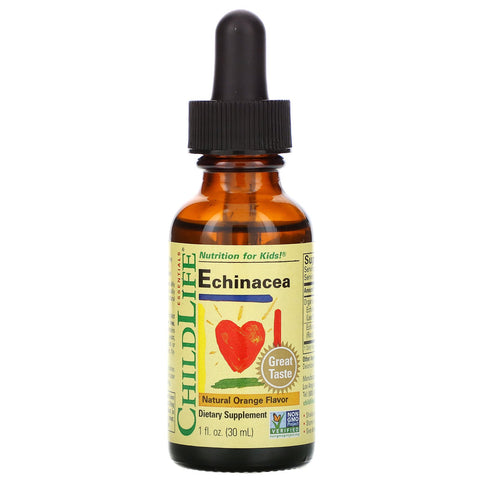 ChildLife, Essentials, Echinacea, Natural Orange Flavor, 1 fl oz (30 ml)