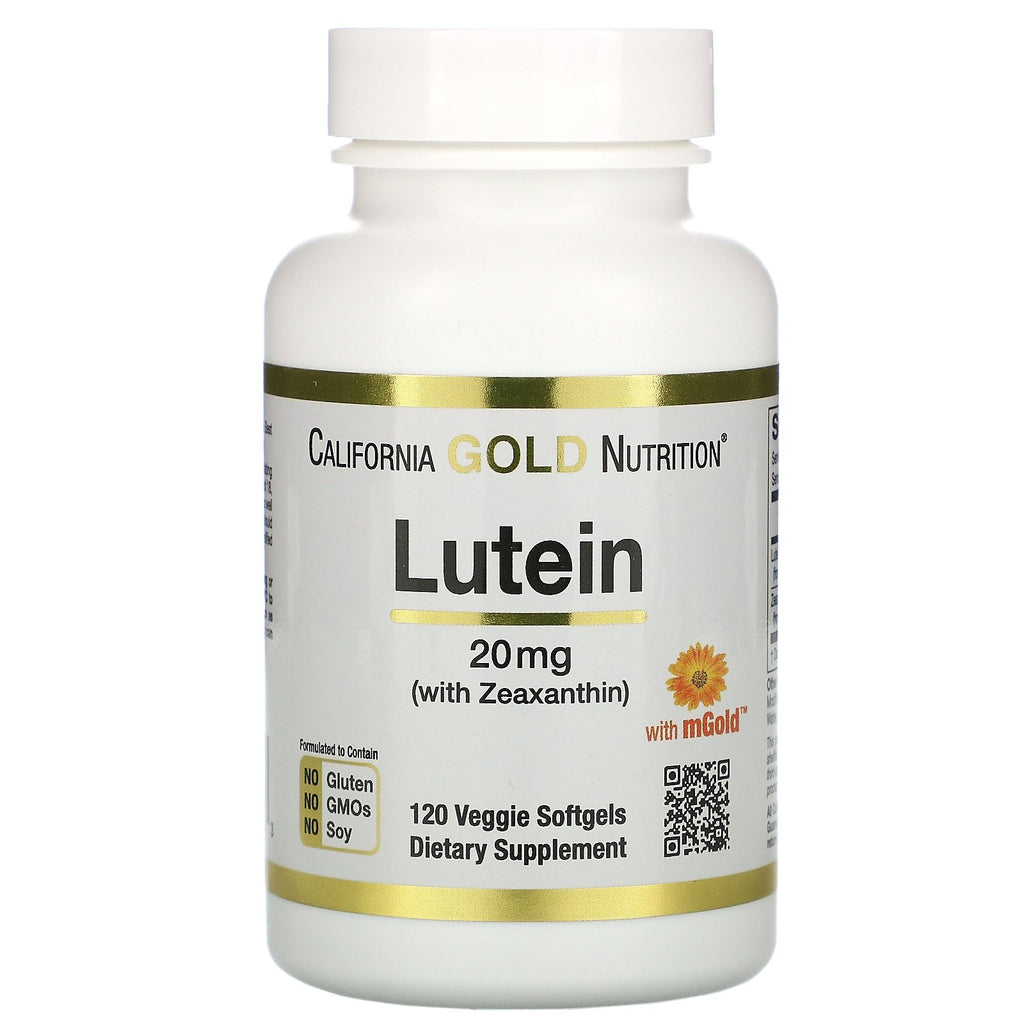 California Gold Nutrition, Lutein with Zeaxanthin, 20 mg, 120 Veggie Softgels