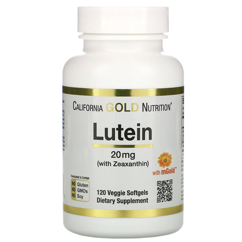 California Gold Nutrition, Lutein with Zeaxanthin, 20 mg, 120 Veggie Softgels