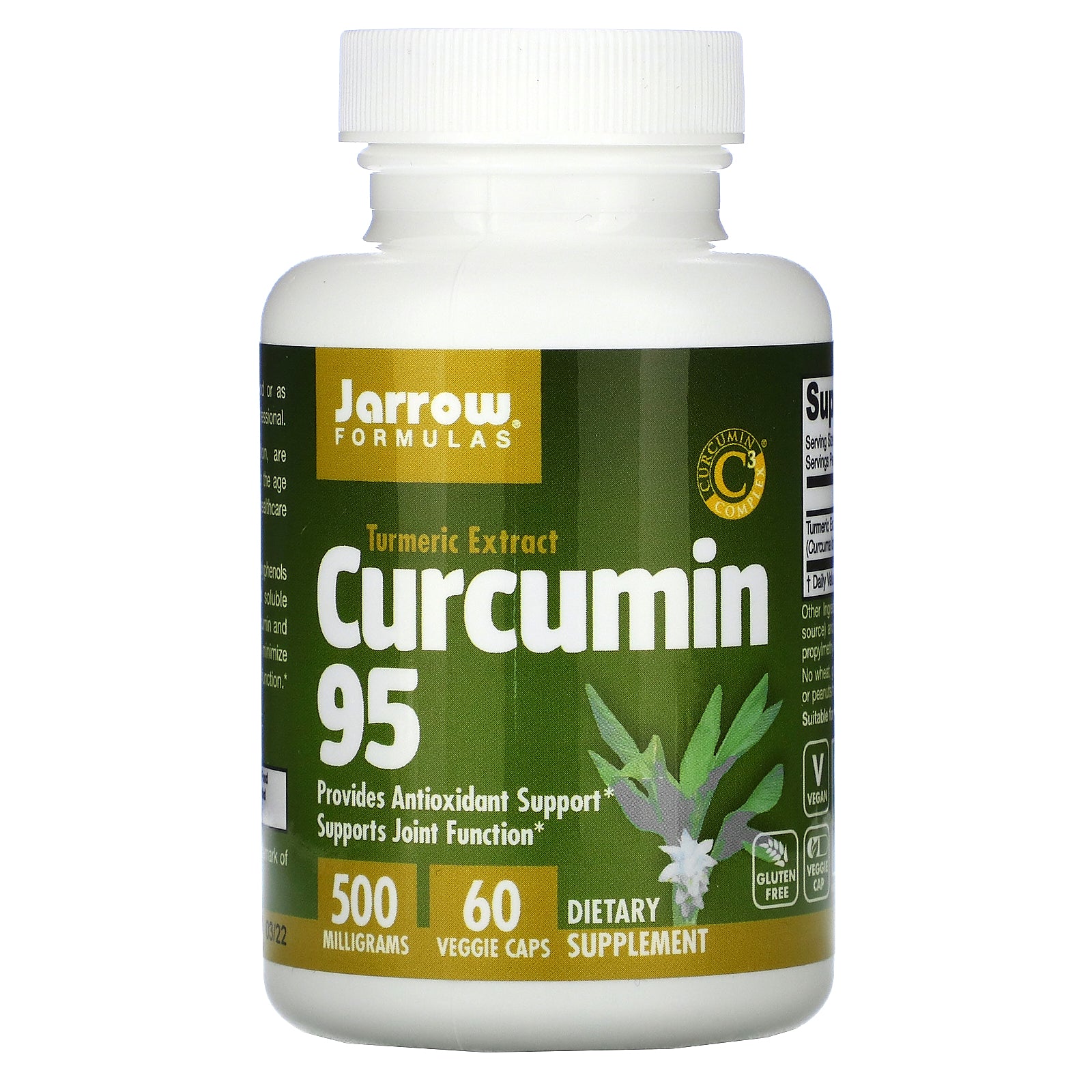 Jarrow Formulas, Curcumin 95, 500 mg, 60 Veggie Caps