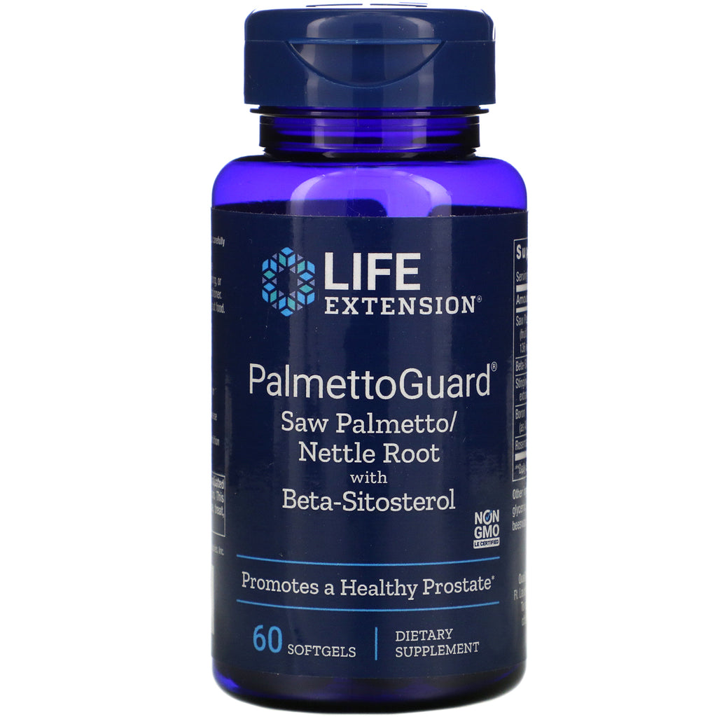 Life Extension, PalmettoGuard Saw Palmetto/Nettle Root with Beta-Sitosterol, 60 Softgels