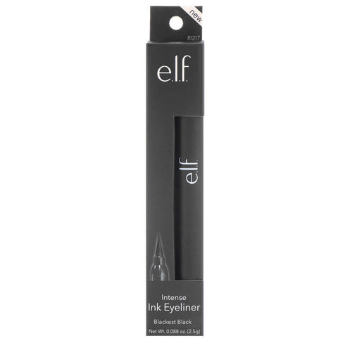 ELF, Intense Ink Eyeliner. Sorteste sort, 0,088 oz (2,5 g)
