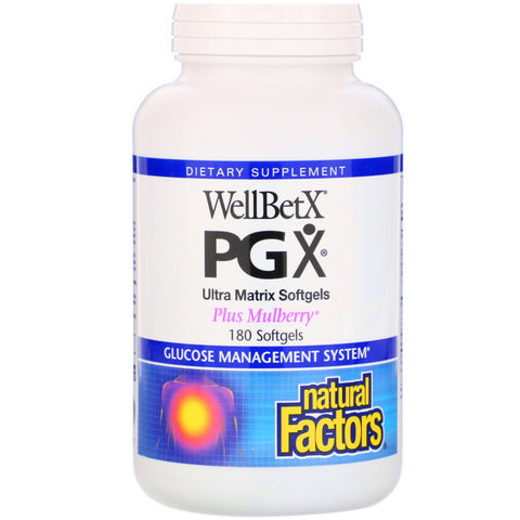 Natural Factors, WellBetX PGX, Plus Mulberry, 180 Softgels