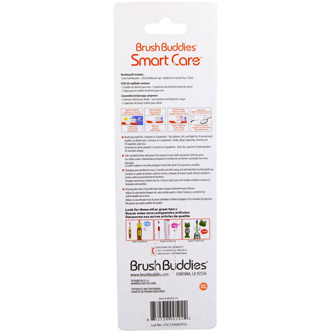 Brush Buddies, Smart Care, Kids Toothbrush, 4 Pack