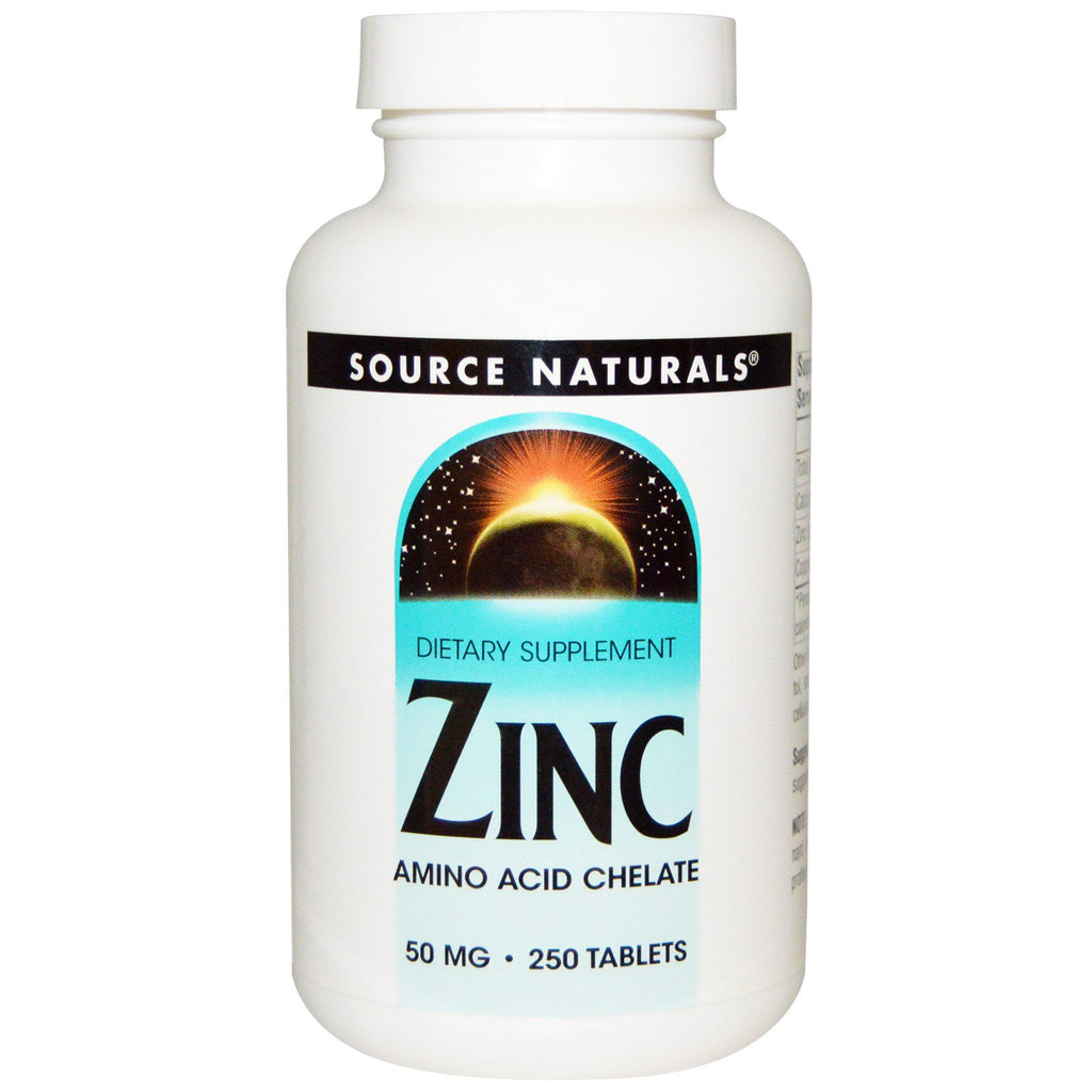 Source Naturals, Zinc, 50 mg, 250 Tablets