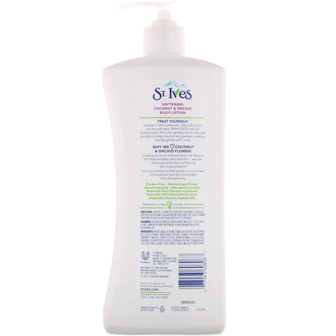 St. Ives, Softing Body Lotion, Coconut & Orchid, 21 fl oz (621 ml)