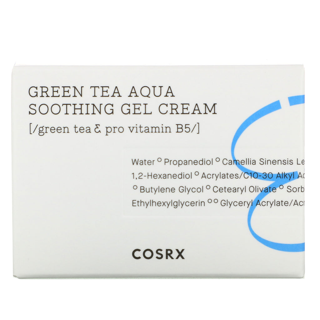 Cosrx, Hydrium, grøn te Aqua Soothing Gel Cream, 1,69 fl oz (50 ml)