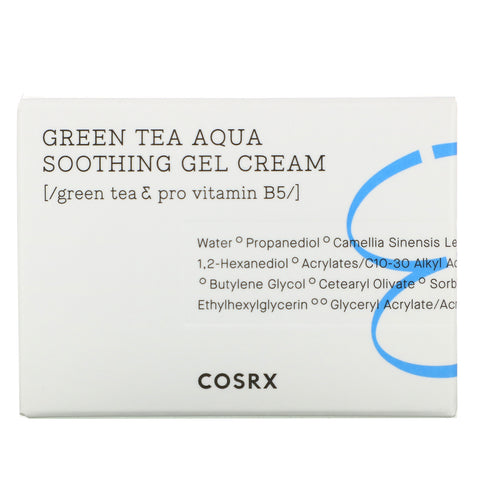 Cosrx, Hydrium, grøn te Aqua Soothing Gel Cream, 1,69 fl oz (50 ml)