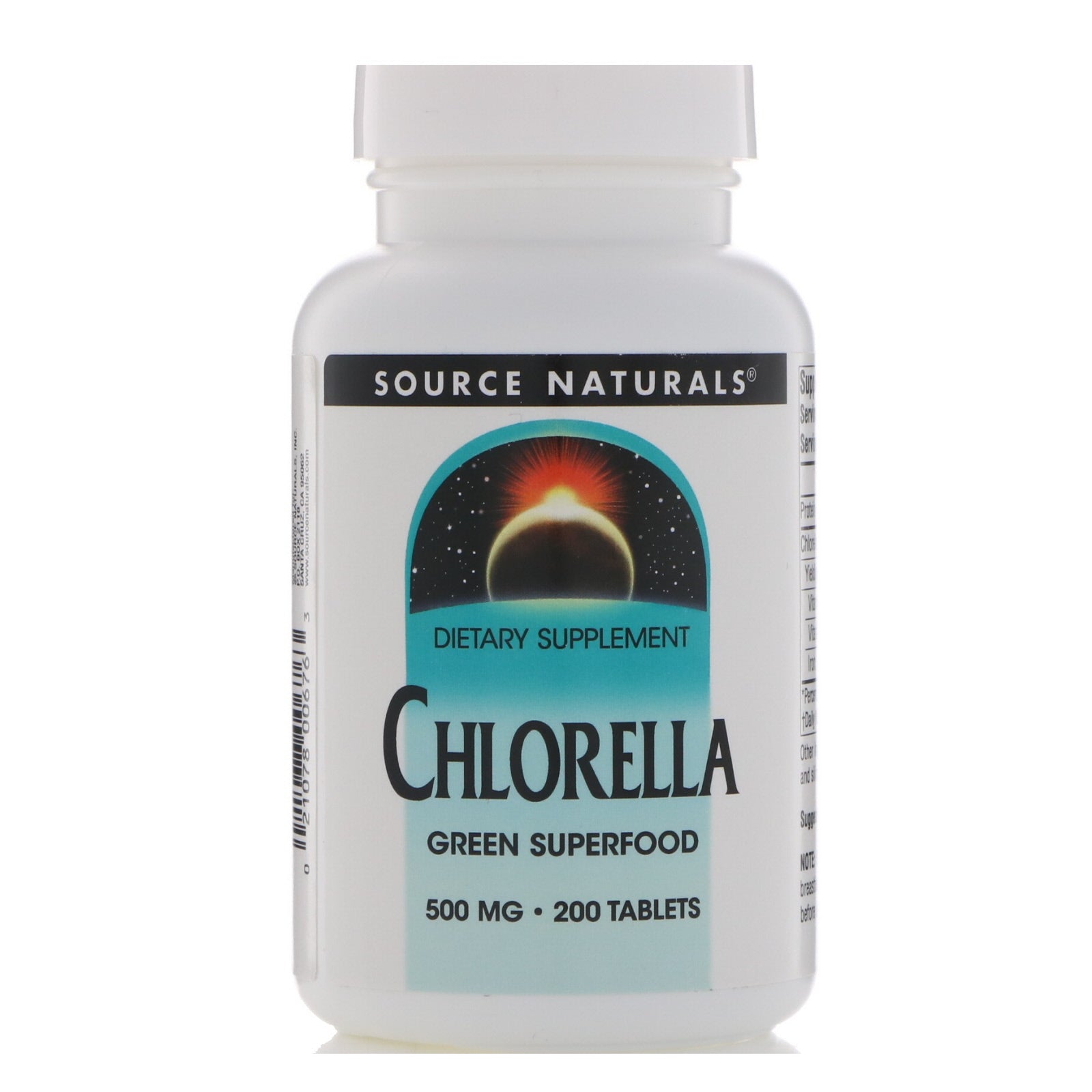 Source Naturals, Chlorella, 500 mg, 200 Tablets