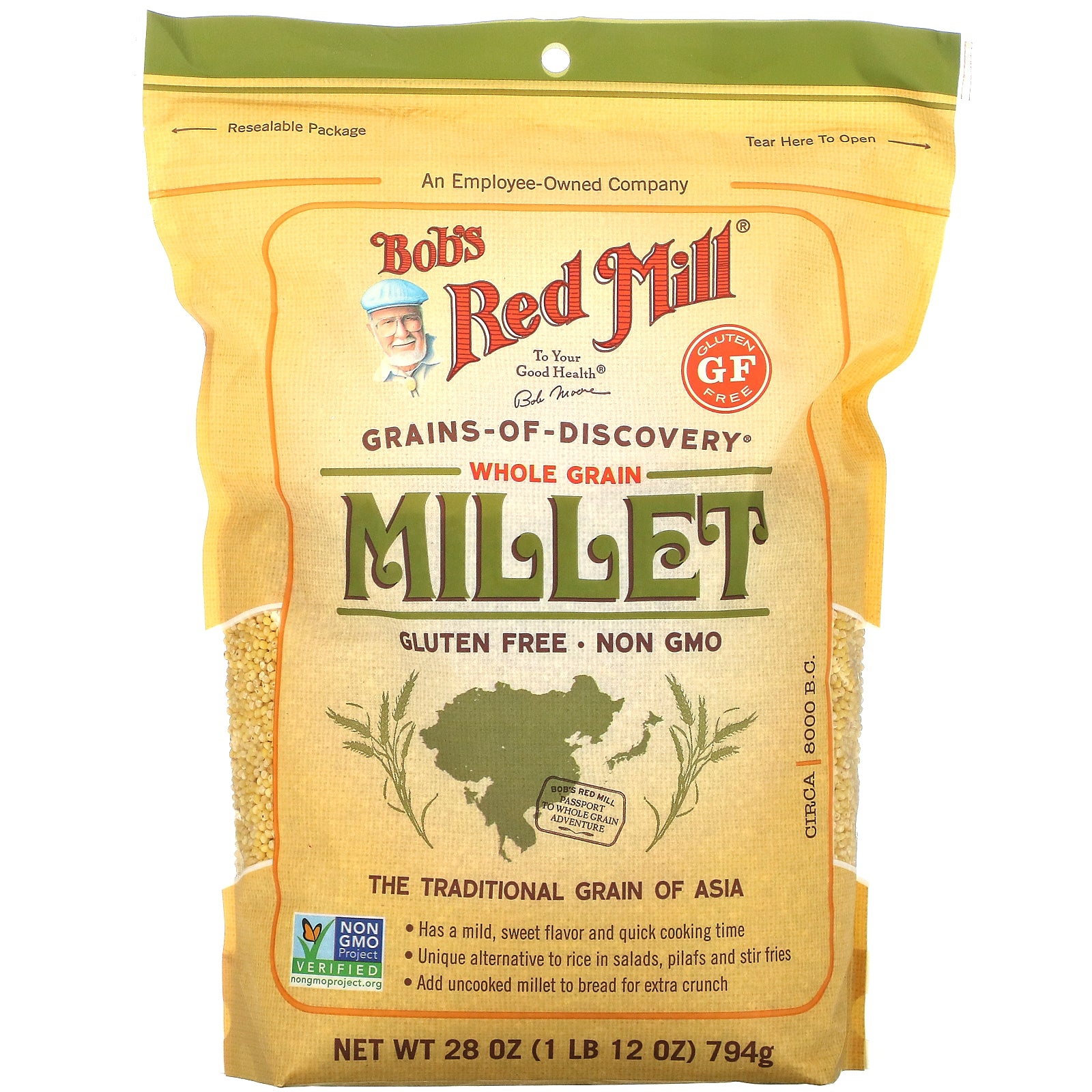 Bob's Red Mill, Whole Grain Millet, 28 oz (794 g)