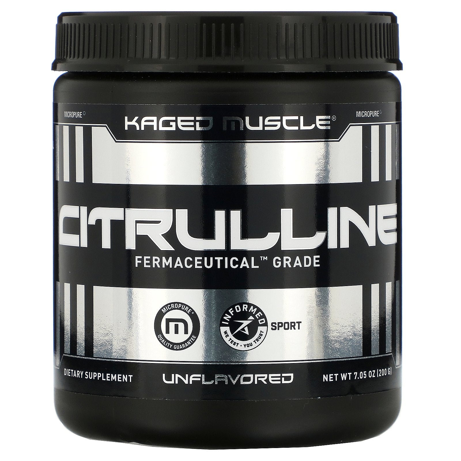 Kaged Muscle, Citrulline, Unflavored, 7.05 oz (200 g)