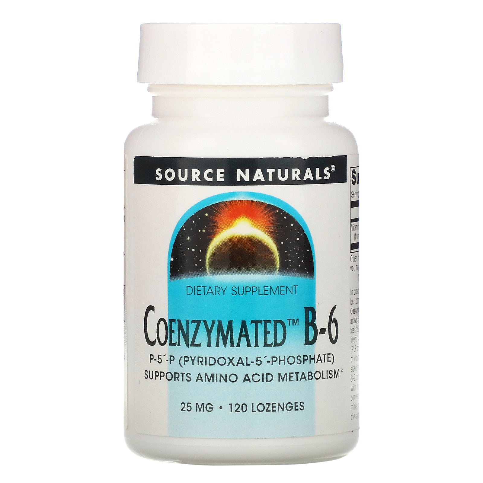 Source Naturals, Coenzymated B-6, 25 mg, 120 Lozenges