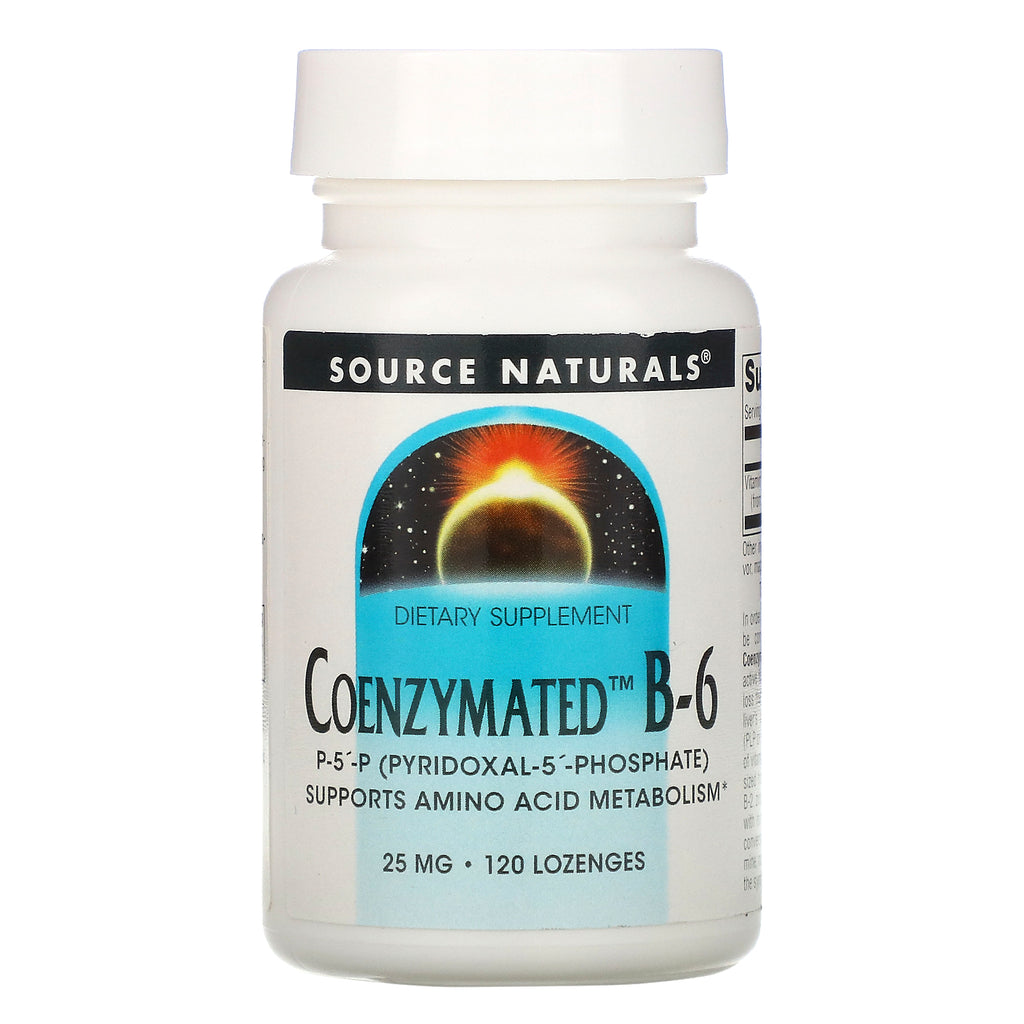 Source Naturals, Coenzymated B-6, 25 mg, 120 Lozenges