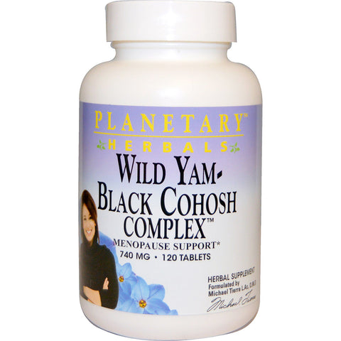 Planetary Herbals, Wild Yam - Black Cohosh Complex, 740 mg, 120 Tablets