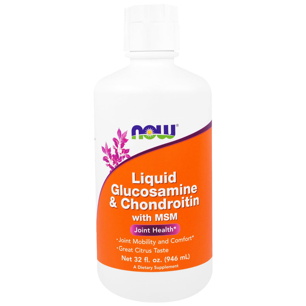 Now Foods, Liquid Glucosamine & Chondroitin with MSM, Citrus, 32 fl oz (946 ml)