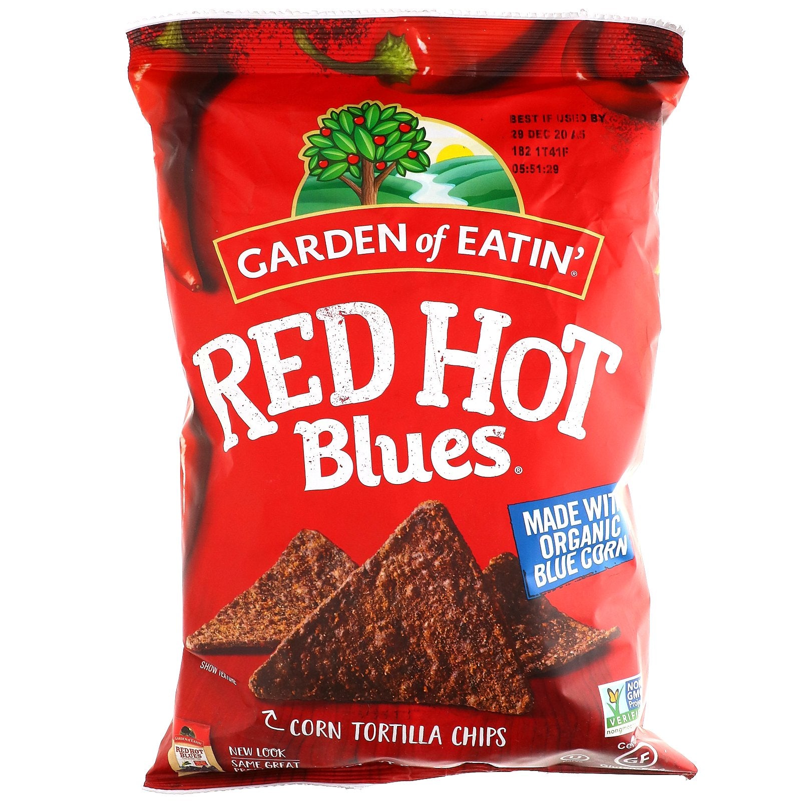 Garden of Eatin', Corn Tortilla Chips, Red Hot Blues, 8.1 oz (229 g)