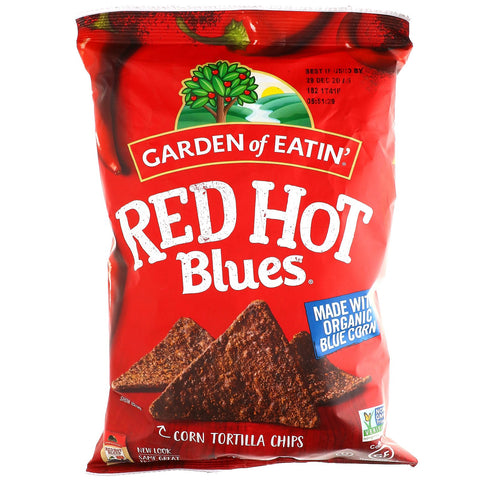 Garden of Eatin', Corn Tortilla Chips, Red Hot Blues, 8.1 oz (229 g)