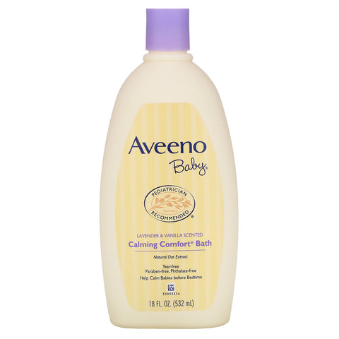 Aveeno, Baby, Calming Comfort Bath, Lavender & Vanilla, 18 fl oz (532 ml)