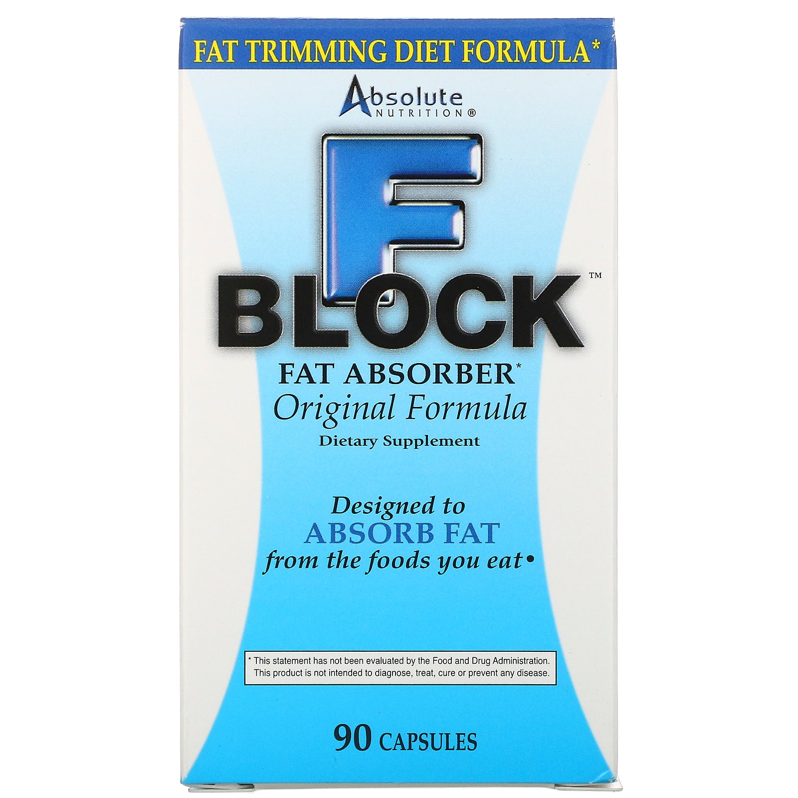 Absolute Nutrition, FBlock, Fat Absorber, 90 Capsules