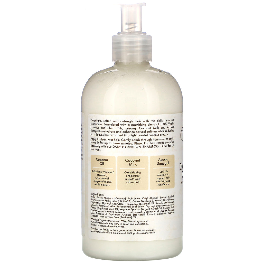 SheaMoisture, 100 % Virgin Coconut Oil, Daily Hydration Conditioner, 13 fl oz (384 ml)