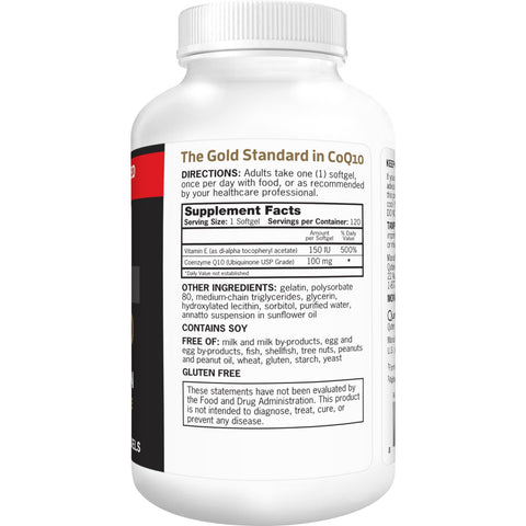 Qunol, Ultra CoQ10, 100 mg, 120 cápsulas blandas