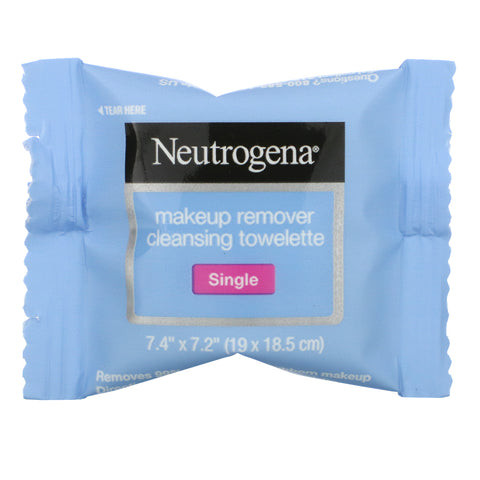 Neutrogena, Makeup Remover renseservietter, singler, 20 forfugtede håndklæder