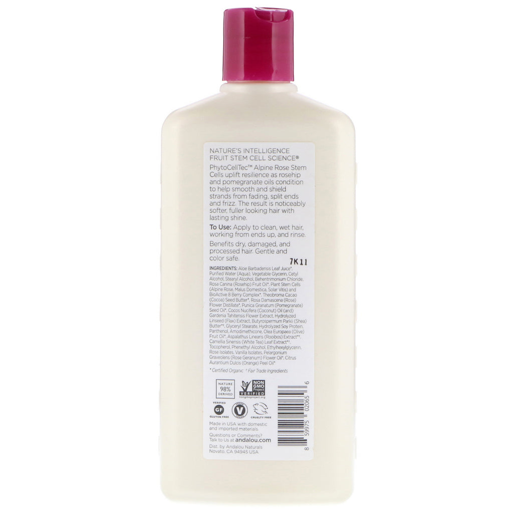 Andalou Naturals, Conditioner, Color Care, For Infused Moisture, 1000 Roses Complex, 11,5 fl oz (340 ml)