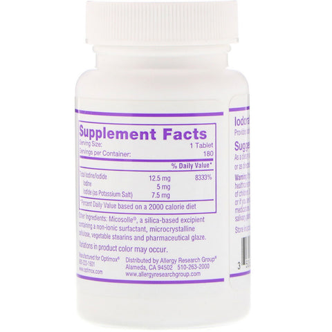 Optimox, Iodoral, High Potency, 180 tabletter