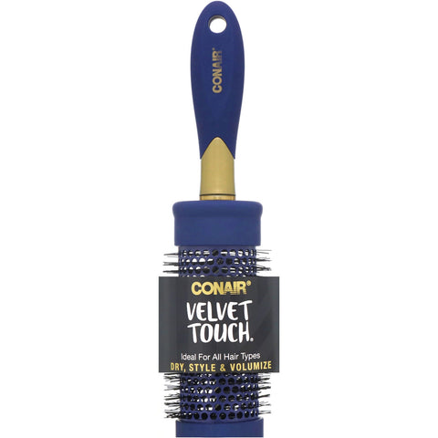 Conair, Velvet Touch, Dry, Style & Volumeize Rund hårbørste, 1 børste