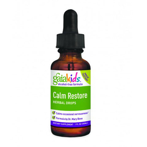 Gaia Herbs, Calm Restore, Herbal Drops, Alcohol-Free Formula, 1 fl oz (30 ml)